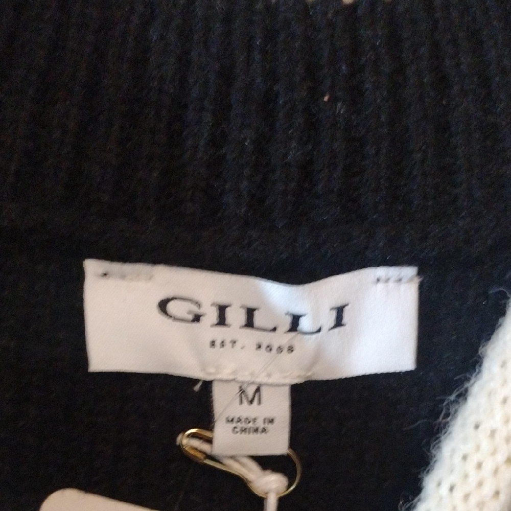 Gilli Black and Cream Mini Dress - Picture 2 of 6